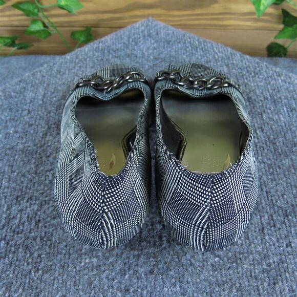 AEROSOLES Black and White Plaid Heels - Picture 5 of 7